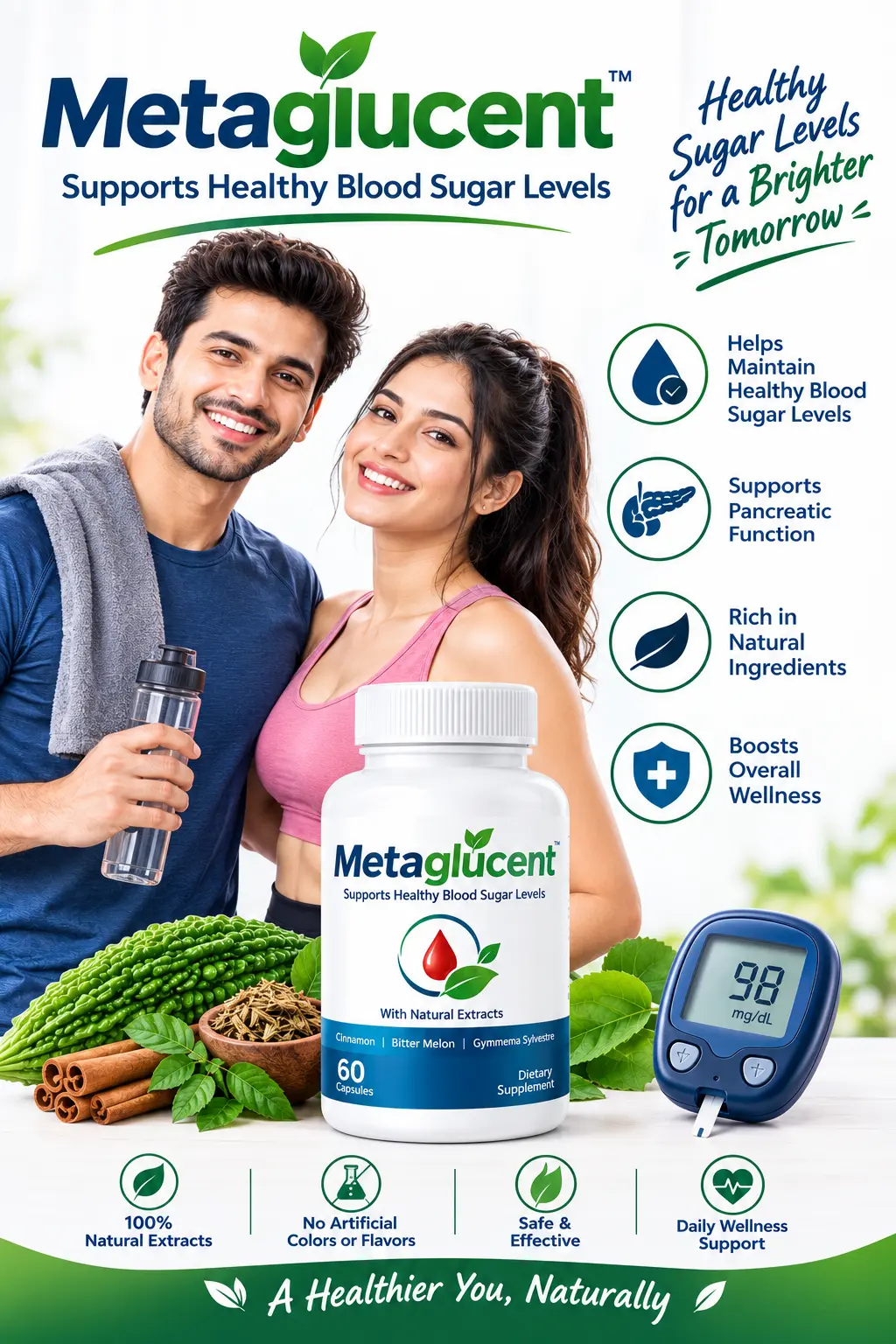 Metaglucent Daily Metabolic Health Supplement